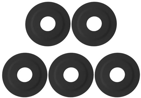Helilyco Guarnizione per valvola di scarico WC per Siamp 45 e Storm 33A, diametro 7,2 cm, silicone, nero, confezione da 1