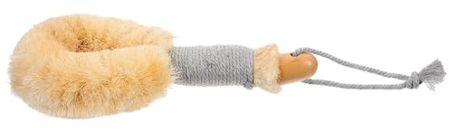 NIYANGLE Cepillo de Ducha de Fibra Natural de Sisal de Mango Largo para Exfoliación y Masaje Corporal Cuerda de Algodón Antideslizante para Mejorar la Circulación