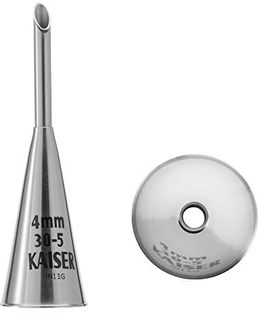 Original Kaiser Beccuccio 4 mm, beccuccio, acciaio inossidabile, senza pieghe e bordi
