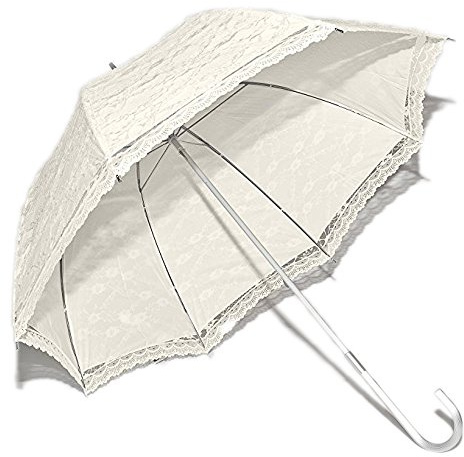 Ivory Lace Wedding Umbrella