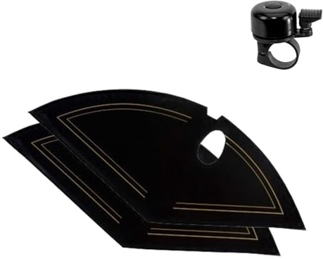 Mantelschoner Hollandrad 26 Schwarz/Gold inkl. 1 x Fahrradklingel