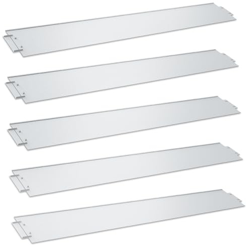 Froadp 15cm di Altezza Bordi in Metallo per Prato, Bordature da Giardino Zincati Lunghezza 100cm, Palizzate in Argento, Barriera da Giardino Anti-raccolta, Separatore per Piante Ortaggi Verdure (10m)