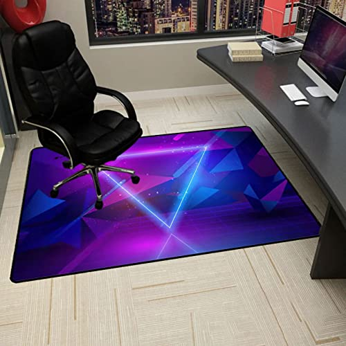 SAXFA Bodenschutzmatte Gaming Teppich Bürostuhl Stuhlunterlage Gaming Bodenschutzmatte Hartböden Teppich Bürostuhl Matte Bodenmatte rutschfest Bürostuhlunterlage 70x100CM