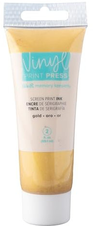 We R 60000733 Vinyldrucktinte, Siebdruckfarbe, 57 g, Metallic-Gold