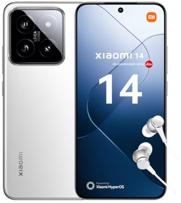 XIAOMI Smartphone 14,Snapdragon 8 Gen3 3.3GHz, 120Hz 6.36'' AMOLED Display,90W Hyper Charge, 4610mAh Batteria,12GB RAM+512GB ROM,White