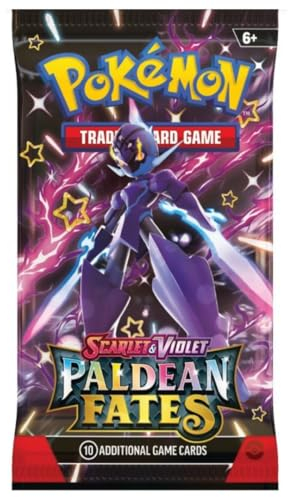 Paldean Fates 4.5 - Booster Packs - mit 10 brandneuen Brandneuen Karten - ENGLISCH + Heartforcards® Versandschutz (1 Booster)