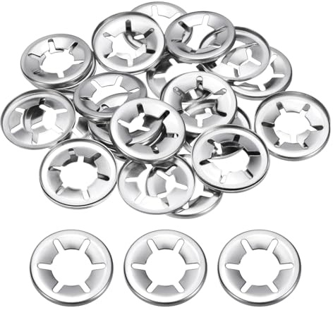 sourcing map Lot de 30 rondelles de verrouillage à dents internes M16 - Rondelles de verrouillage à vitesse rapide - Écrous poussoirs Starlock en acier inoxydable 304