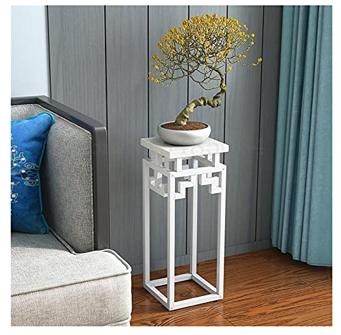 pflanzenständer, blumenstand, blumenstander Blumenregal pflanzenhocker pflanzentopf blumentopf hoch indoor holz seule Garten Blumentreppen Pflanzentreppe Ablagen deko gold metall weiß schwar
