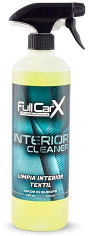 FULLCARX Interior Cleaner 750ml Pulizia Sedili Auto Lava Tappezzeria, Rimuove le Macchie, Potente Pulitore Tessuto, Aroma Fresco Neutralizza Odori, Detergente Interni Prodotto Professionale Detailing