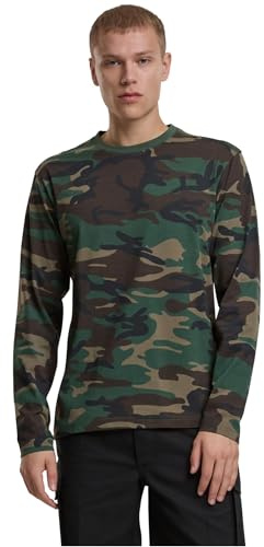 Brandit Premium långärmad skjorta, färg: Woodland, storlek: L, Skog, L