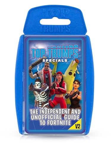 Top Trumps kortspel oberoende och inofficiell guide till Fortnite V2 – familjespel för barn och vuxna – lärande spel – för 2+ spelare – barnkrigsspel – kortspel för familjer – för 12 plus barn