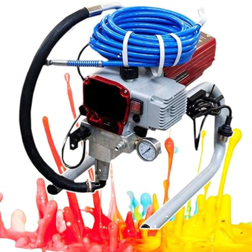 LXWKAI Pulverizador de Pintura sin Aire Profesional de 1800 W, pulverizador de Pintura de Pared sin Aire de Alta presión, máquina pulverizadora sin Aire hidráulica eléctrica para Pintura y Masilla