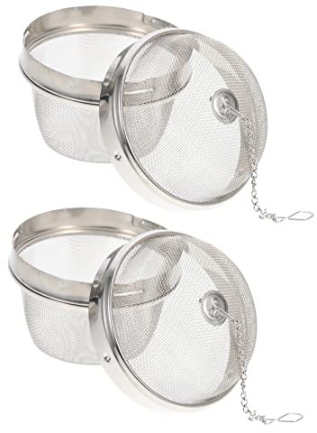 OFFSCH Lot de 2 Paniers Infuseurs en Acier Inoxydable 304 Grosse Taille, Passoires à Thé Résistantes Haute Température, pour Nettoyage Montres et Bijoux, Usage Maison et Bureau
