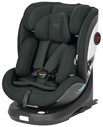 PEG Primo Viaggio 360 EVO Silla de Coche Evolutiva All-In-One con ISOFIX, Giratoria, Reclinable, para Niños desde el nacimiento hasta 150 cm (0-12 años), 0-36 kg, Metal