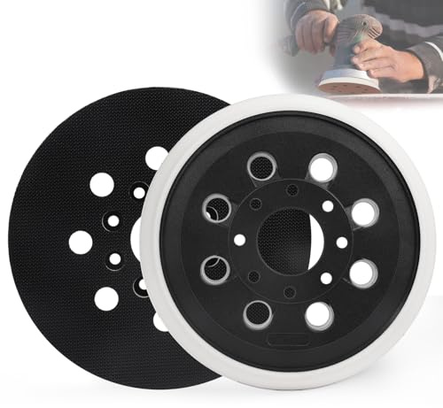 MOGRQAP 2 discos de lijado de 125 mm para Bosch GEX 125-1 AE PEX 220 A y AE | 8 agujeros, placa de lija para lijadoras orbitales Bosch RSO34& RS035