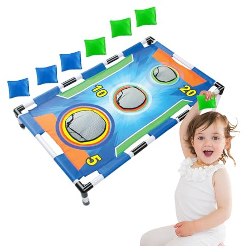 Quorvex Outdoor Bags Spiel,Cornhole Bean Bag Wurfspiel für den Außenbereich | Interaktives Indoor Wurfspiel Familienaktivitäten Und Spielzeug Für Strandpicknick