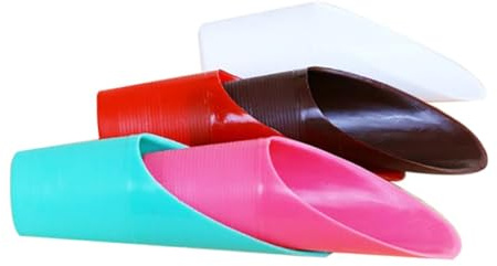 VICASKY 5 pezzi Palette da Giardinaggio in Plastica Scoop per Terriccio Bonsai con Manico Cilindrico per Invasatura Piante e Giardinaggio Colore Casuale Colore Casuale