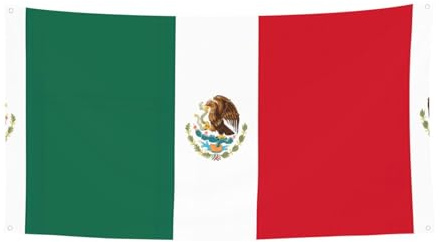 Bandera de México para eventos, bandera colgante adecuada para fiestas junto al mar o reuniones de festivales, etc