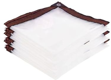 Transparent Waterproof Cloth PE Film Garden Balcony Tarpaulin Greenhouse Succulent Plant Keep Warm Rainproof(3X4m(1Piece))