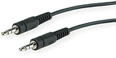 Rotronic - Roline - Câble de raccordement audio/vidéo - Jack 3.5mm mâle/mâle - 5m (Import Allemagne)