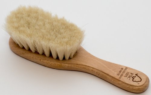 Babyhaarbürste Naturborsten mit Ziegenhaar