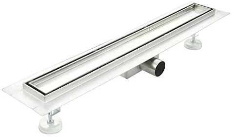 Idralite Canaleta de desagüe alicatable de Acero Inoxidable para Ducha 90 cm CM Mod. Tile