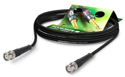 SommerCable - Cavo RF RG-Classic 50 Ohm RG58/Cu Low Loss, BNC/BNC Hicon, 10 m, colore: Nero