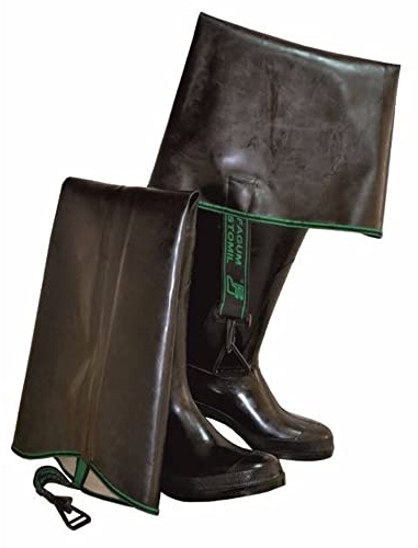 Fagum Stomil/ LD Waders WATSTIEFEL echte Gummi Naturkautschuk Rubber Watthose Anglerhose Teichhose (44-28 cm)