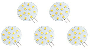 Rolux LED-stiftsockel 2,5 W varmvit jämn belysning 80RA 3000K 252 LM ersätter 20 W halogen ej dimbar 10–30 V