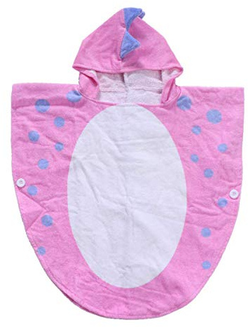 Kinder-Badetuch, Baby-Bademantel, Baumwolle, Dinosaurier-Muster, Kinder-Bademantel, Strand, Schwimmen, Kapuzenponcho
