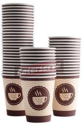 Caterserve Paper Cups for hot and Cold Drinks (12oz - 50 Pcs)