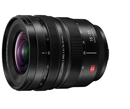 Panasonic S-R1635E LUMIX S PRO Superweitwinkel-Objektiv (16-35 mm, L-Mount Objektiv, F4.0, Filtergröße 77 mm) schwarz