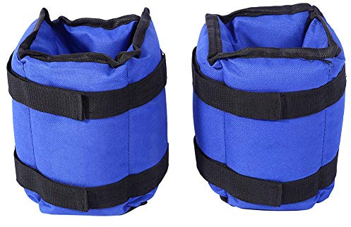 Justerbara fotvikter, 2 stycken 5 kg handleds- och fotledsviktar, 2X2,5 kg fotledsvikt för promenader, jogging, gym, fitness, gymnastik, aerobics