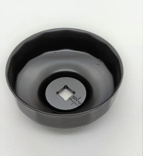 Capuchon de clé de filtre à huile pour moto Harley Touring Dyna Sportster XL 1200 883 Road King Fat Boy Noir 76 mm