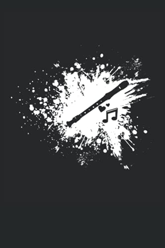 Blockflöte: Geschenkidee für Flötenspieler | Blockflöte | Blockflötenspieler | Blasinstrument | Punktiertes Notizbuch (6x9 Zoll) mit 120 Seiten