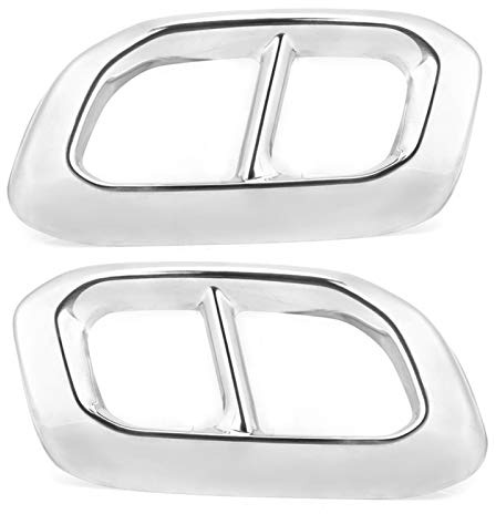 2 piezas de acero para tubo de escape, cubierta de tubo de escape, silenciadores de tubo de primera calidad, cubierta de cilindro de parachoques trasero, cubierta decorativa para Mercedes-GLC GLE GLS