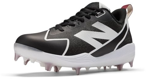New Balance Women's FuelCell Romero Duo V2 Composite Softball Shoe, Black/White, 7 M