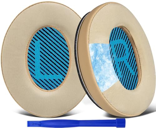 SoloWIT® Kühlgel Ersatz Ohrpolster Polster für Bose Kopfhörer, Ersatzpolster für QuietComfort 15 QC15 QC25 QC2 QC35/Ae2 Ae2i Ae2w/SoundTrue & SoundLink Around-Ear