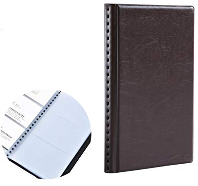 Aintap Visitenkarten-Organizer – großer Halter für Visitenkarten – Elegante Aufbewahrung für Loseblatt-Visitenkarten – tragbar und stilvoll