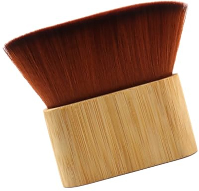 Cepillo De Pelo Cepillo Para El Pelo Del Cuello Herramientas Faciales Cepillo Limpiador De Cara Plumero De Corte De Pelo Herramienta Facial Suave Cepillar Mango De Bambú Cabello