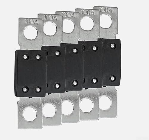 Sicherung für Mega 60A 80A 100A 125A 200A 300A 250A 70V für 48V Systeme Auto Sicherung Elektrische Teile und Zubehör (100A) 5 Stück