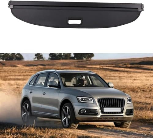 ZXYzanxy Auto Laderaumabdeckung Kofferraumabdeckung Rollo für Audi Q5 2010 2011 2012-2019 Schild Sicherheit Versenkbare Gepäck Schatten Abdeckung