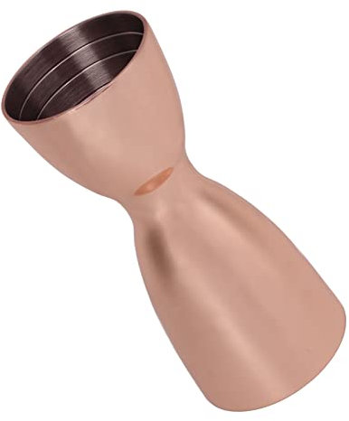 Jigger de Doble Cabezal de Acero Inoxidable, Taza Medidora de Oz de Estilo Japonés, Herramienta de Barra para Mediciones Precisas de Cócteles (chapado en cobre)
