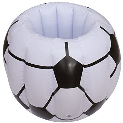 DECHOUS 1pc Inflatable PVC Football Ice Bucket Multi-Functional Party Essential for Picnics Birthdays Outdoor Gatherings Convenient Vent Design for Easy Inflation Deflation
