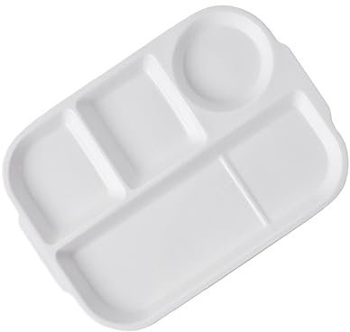 Cabilock Placa De Cena De Cerámica De 1 Unid Placa Dividida Para El Hogar Plato De Frutas Plato De Desayuno ()