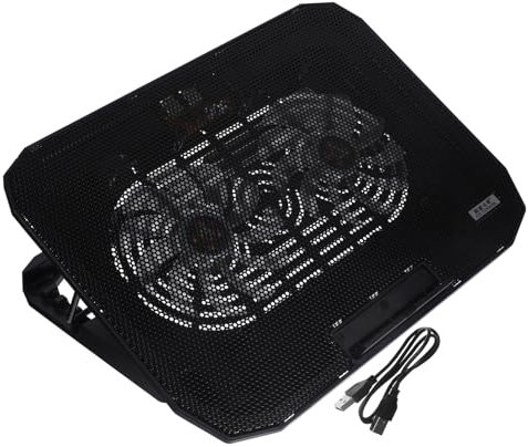 Angoily Laptop Cooler Foldable Laptop Stand with Heat Dissipation Quiet Desktop Stand for Enhanced Cooling and Support Knight Deluxe Edition