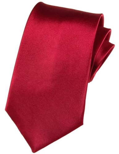 HQRKOTM 1 pezzi cravatte uomo eleganti,cravatta bordeaux uomo-8cm,per abbigliamento casual e formale, riunioni di lavoro, matrimoni