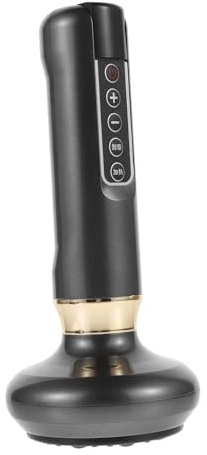 Instrumento de Raspado Multifunción Eléctrico Abs Negro 5v 8w | Presión Constante 0-120 Kpa, Pantalla Led, 12 Modos, para Cintura y Piernas