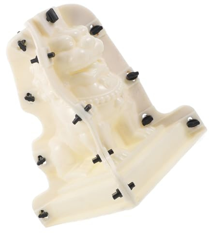 FONDOTIN Moule à Béton pour Colonne Romaine Décorative, Moule à Balustrade De Jardin, Plastique Léger Et Solide, Format Petit Lionceau, pour Aménagement Extérieur Et Bricolage Paysager