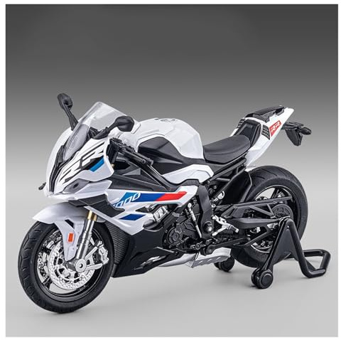 DieCast Modell Motorcykel 1:12 För S 100RR S100 RR S100RR Motorcykelsimulering I Legering(Vit)